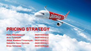 PRICING STRATEGY - AIR ASIA - FINAL
