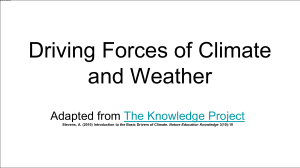 Driving Forces of Climate and Weather