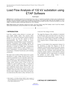 Load-Flow-Analysis-of-132-kV-substation-using-ETAP-Software