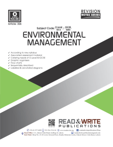 Environmental Management Revision Notes