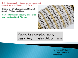 5. Topic 5b- Asymmetric Algorithms- knapsack