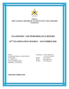 examiner report nov 2020