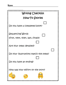 how to checklist