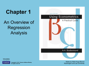 Regression Analysis Overview - Econometrics Presentation