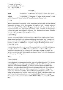 Resume - Assessment Of The Reliability of The Indian Tsunami Buoy System