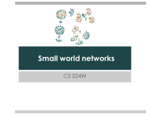 Small world networks