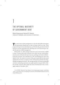 Optimal Maturity of Government Debt