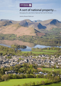 Managing the Lake District National Park- the first 60 years