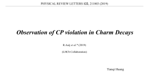 Observation of CP violation in Charm Decays 