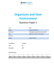 19-Organisms-and-their-Environment-Topic-Booklet-1-CIE-IGCSE-Biology
