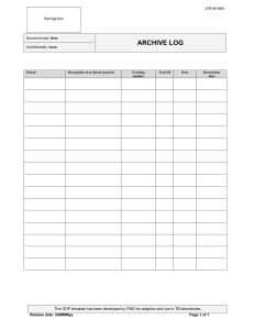 Archive-Log form