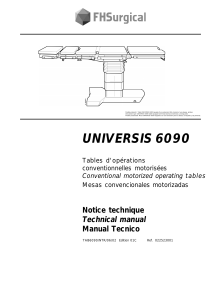 FHSurgical Universis 6090 Operation Table - Service manual