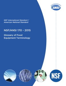 NSF ANSI 170-2015