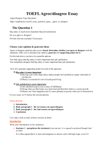 Agree or disagree essay plan and model answer