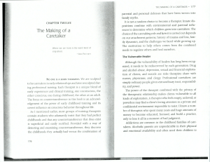 The making of a caretaker. (2004). In The making of a therapist- A practical guide for the inner journey
