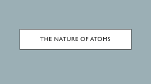 05 Atomic Structure and Models 2020