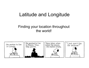 Latitude and longitude review