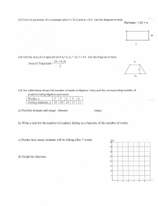 Review Sheet Math 9 AC Test 1