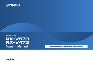 Yamaha RX-V573 V473 En