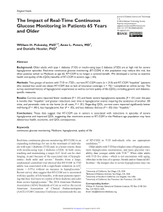 The Impact of Real-Time Continuous Glucose Monitoring in Patients 65 Years and Older