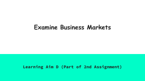 Examine Business Markets