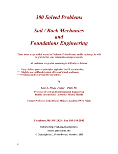 300 solved problems in geotechnical engineering