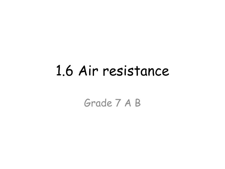 air-resistance