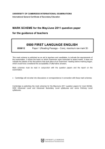 igcse-english-june-2011-paper-1-b-ms
