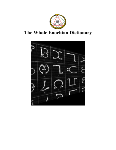 The Whole Enochian Dictionary