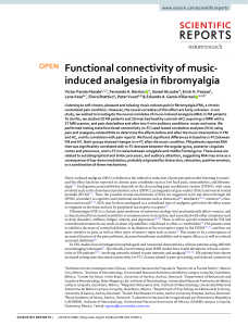 Functional connectivity of music- induced analgesia in fibromyalgia - 2019 - Pando