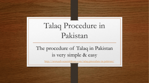 Let Know Talaq Procedure in Pakistan Legally  With Islamic Guidelines