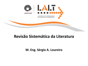 A1 Revisão Sistematica da Literatura