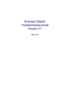 BI 41 Troubleshooting Guide