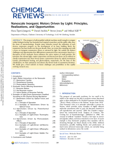 Nanoscale Inorganic Motors Driven by Light
