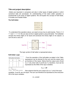 4 Bit Arithmetic Adder Project Proposal (1)
