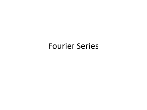 Fourier Series semester 1 20-21