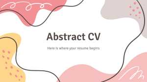 Abstract CV   by Slidesgo