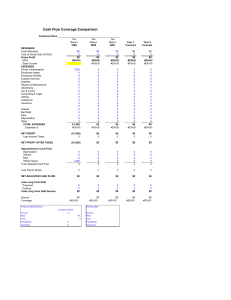 SBDC Cashflow Tool Template - Blank