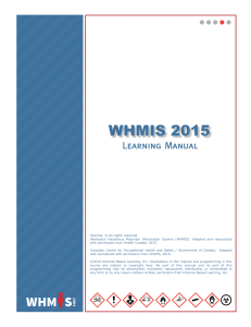 WHMIS-Manual