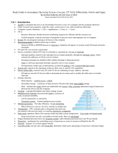 Operating System Study Guide