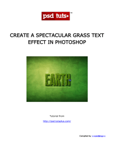 Create a Spectacular Grass Text Effect in Photoshop