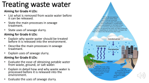 Lesson 3 Treating Waste Water