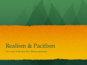 Realism and Pacifism 