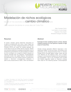 Modelación De Nichos Ecologicos