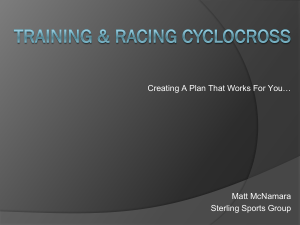 Cyclocross Specific Training McNamara