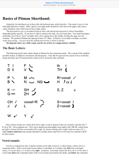 Pitman Shorthand Basics: A Beginner's Guide