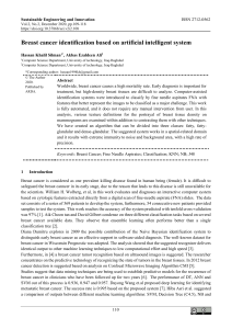 Breast cancer identification based on artificial intelligent system
