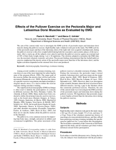 Effects of the Pullover Exercise