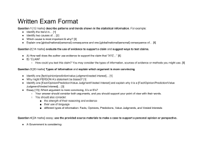 Written Exam Format