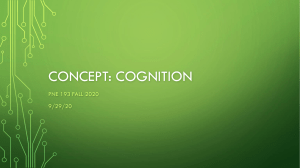 Concept Cognition & Informatics 9.29.20